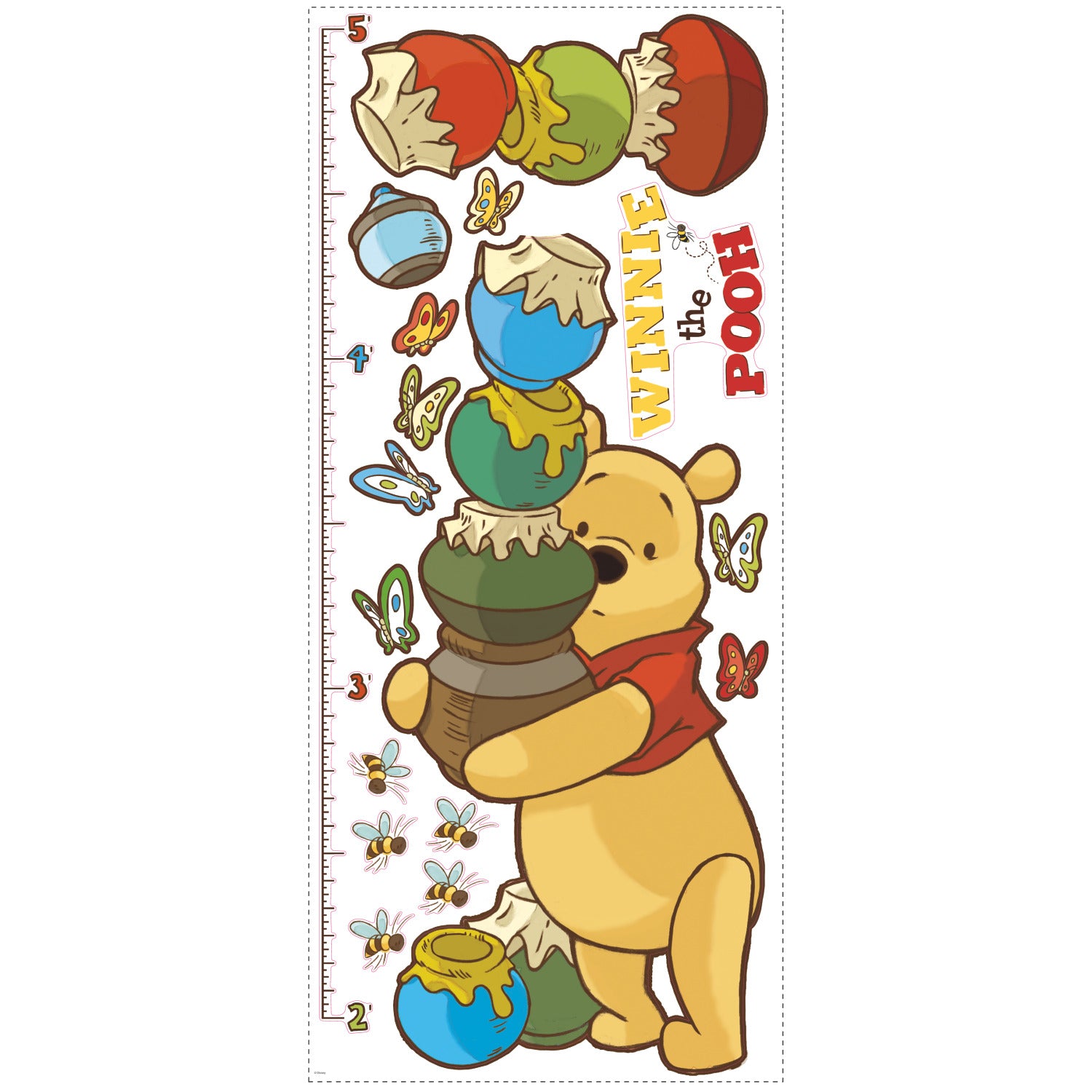 Winnie The Pooh Pooh Inches Wall Decals by WallPops