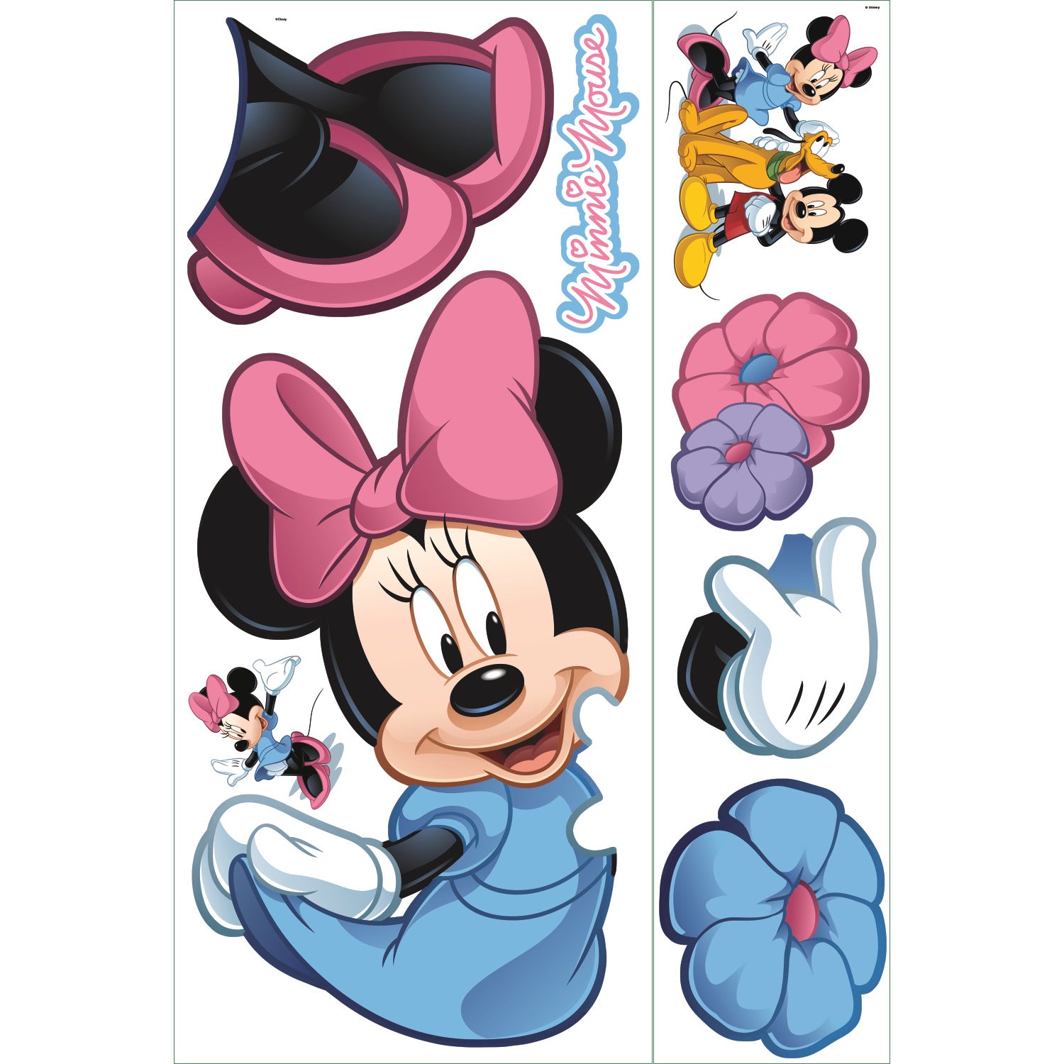Minnie Mouse Wall Decals - panels