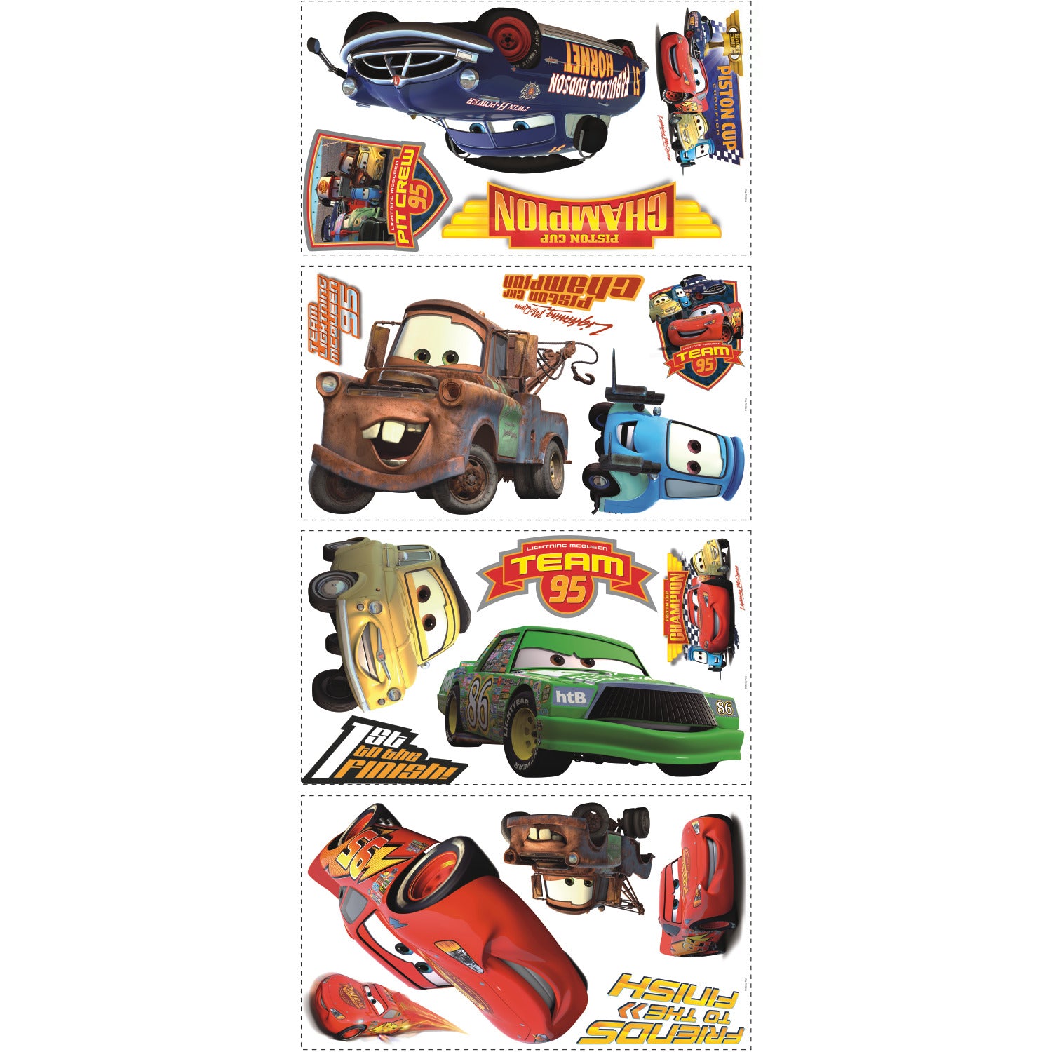 Cars Piston Cup Champs Wall Decals by WallPops