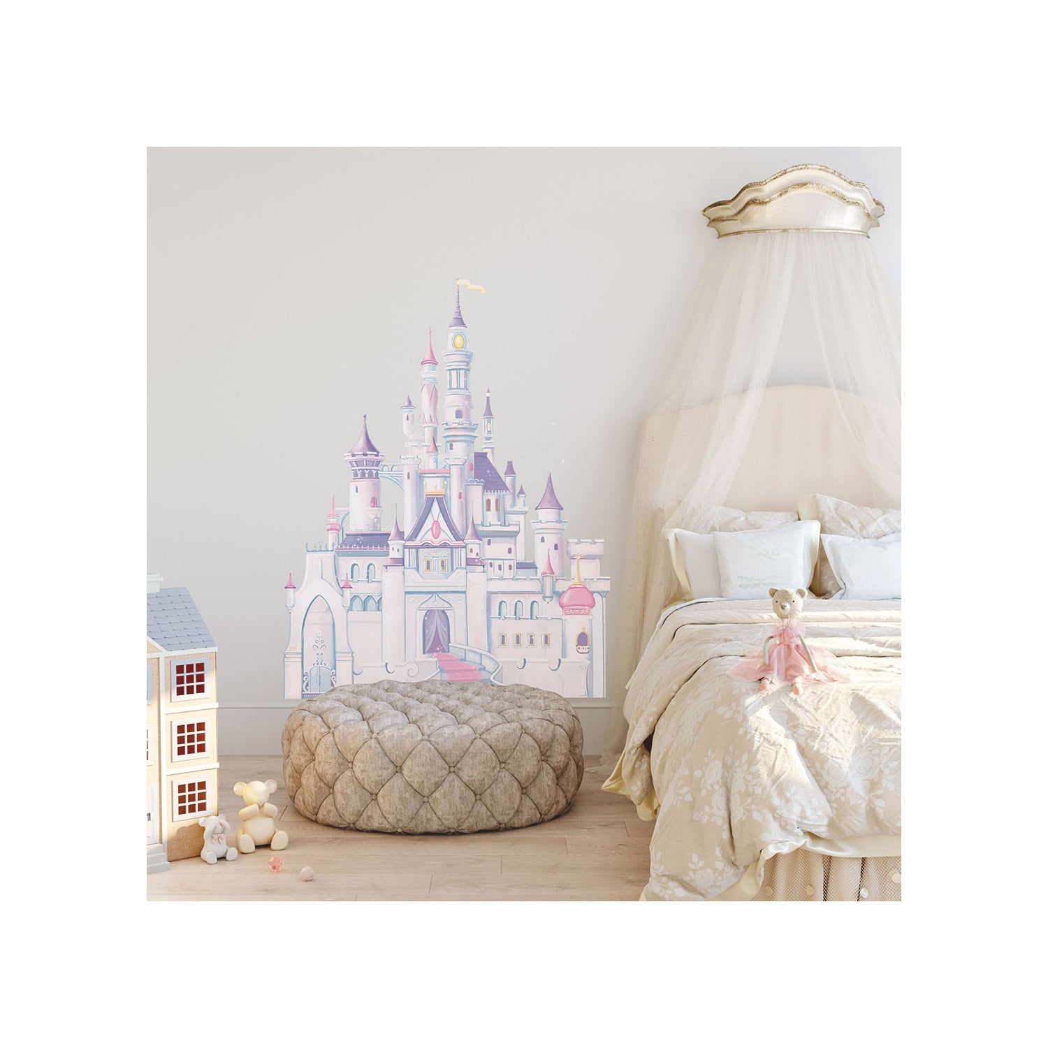 Disney Princess Princess Castle Wall Decals in a room setting