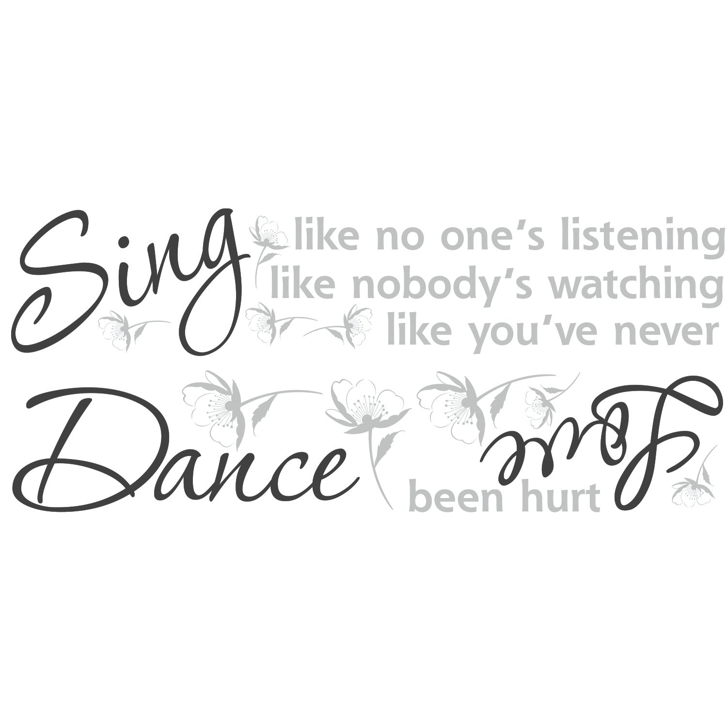 Dance, Sing, Love Wall Decals by WallPops