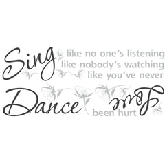 Dance, Sing, Love Wall Decals by WallPops