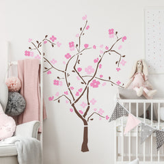 Spring Blossom Wall Decals in a room setting