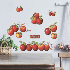 Country Apples Wall Decals in a room setting