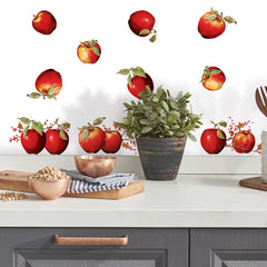 Country Apples Wall Decals in a room setting