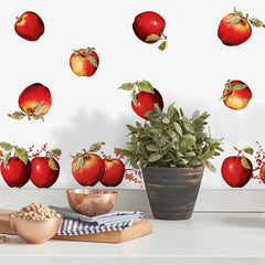 Country Apples Wall Decals in a room setting