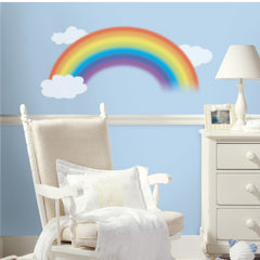 Over The Rainbow Wall Decals in a room setting
