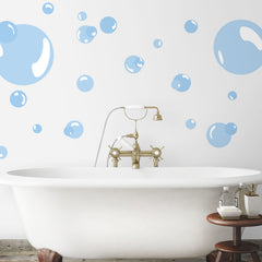 Bubbles Wall Decals in a room setting