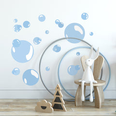 Bubbles Wall Decals in a room setting