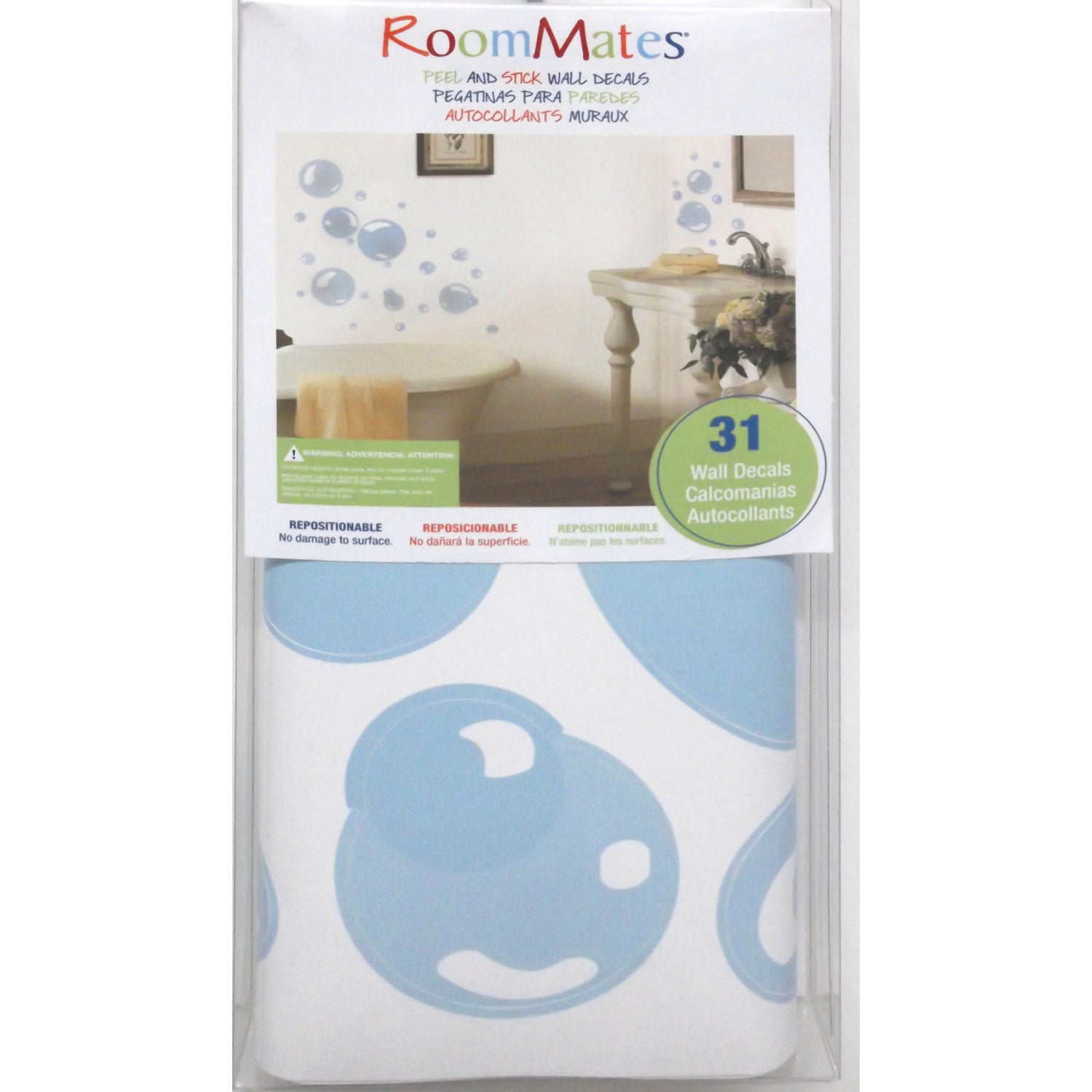 Bubbles Wall Decals - packaging