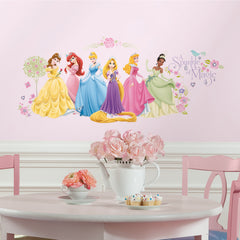 Disney Princess Glow Princess Wall Decals in a room setting
