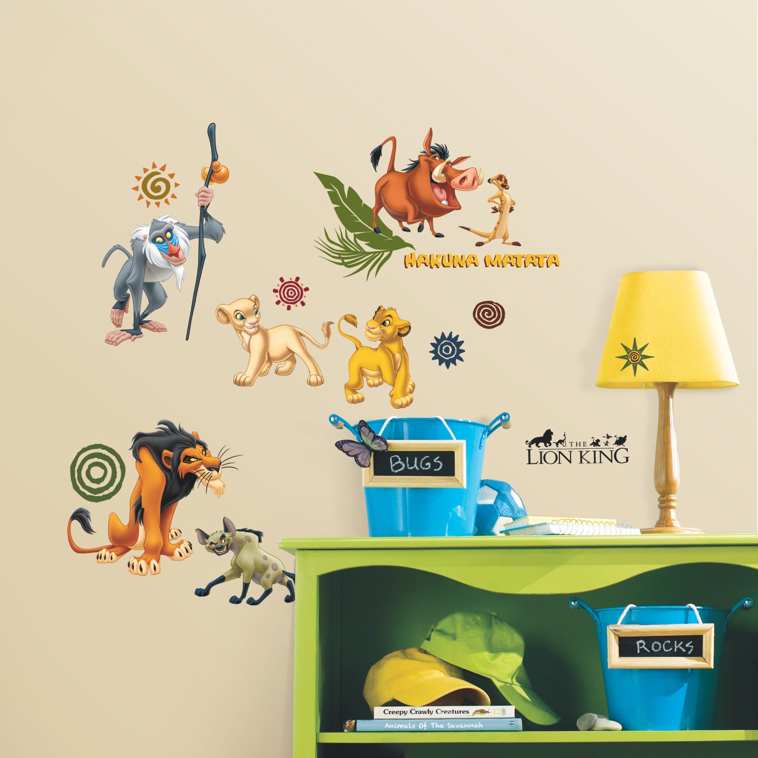 The Lion King Wall Decals in a room setting