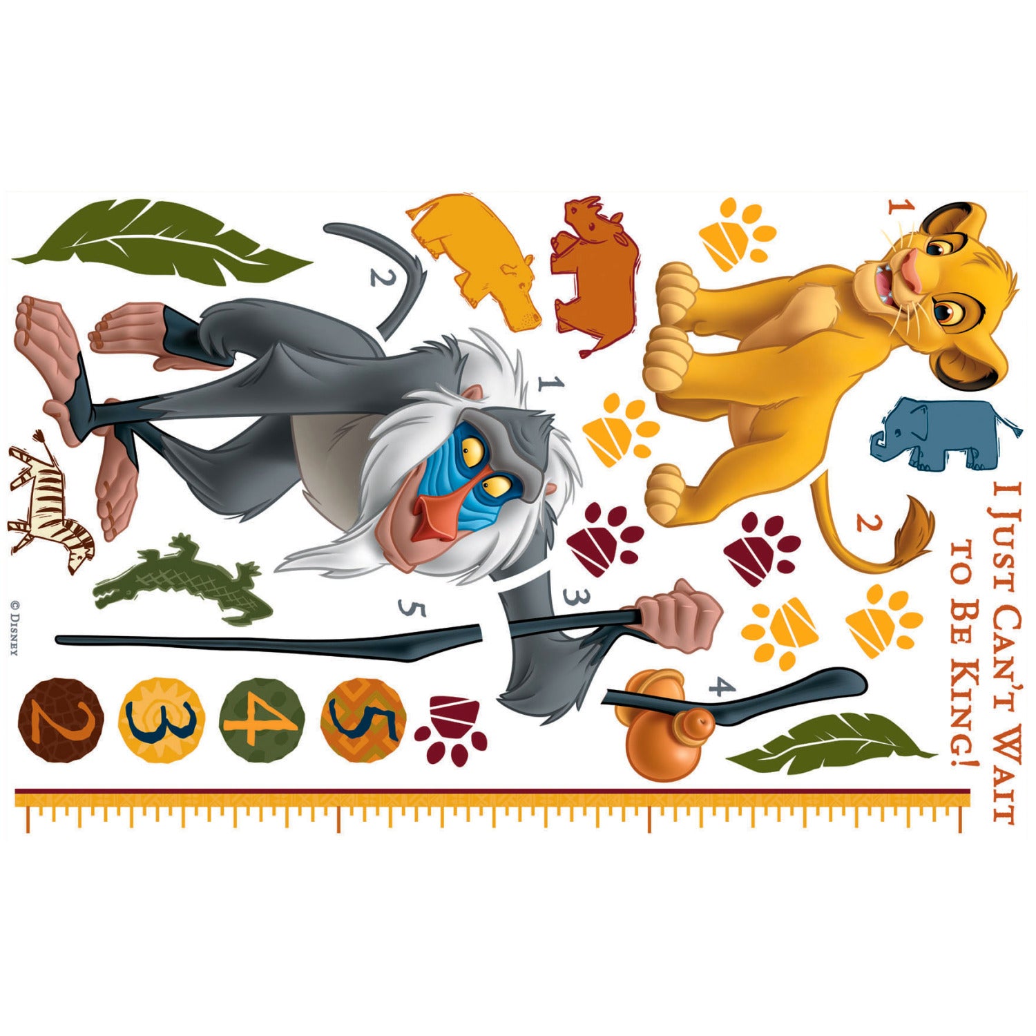 The Lion King Rafiki Inches Wall Decals by WallPops