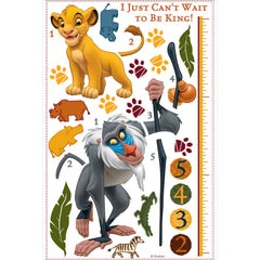 The Lion King Rafiki Inches Wall Decals - panels