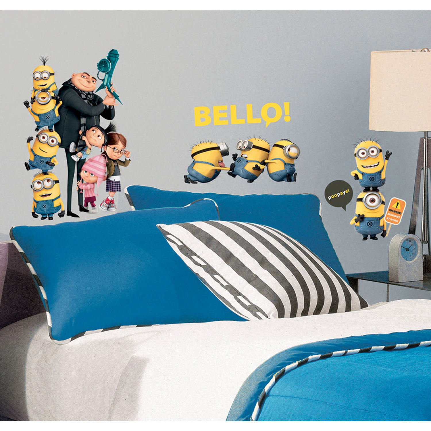 Despicable Me 2 Wall Decals in a room setting