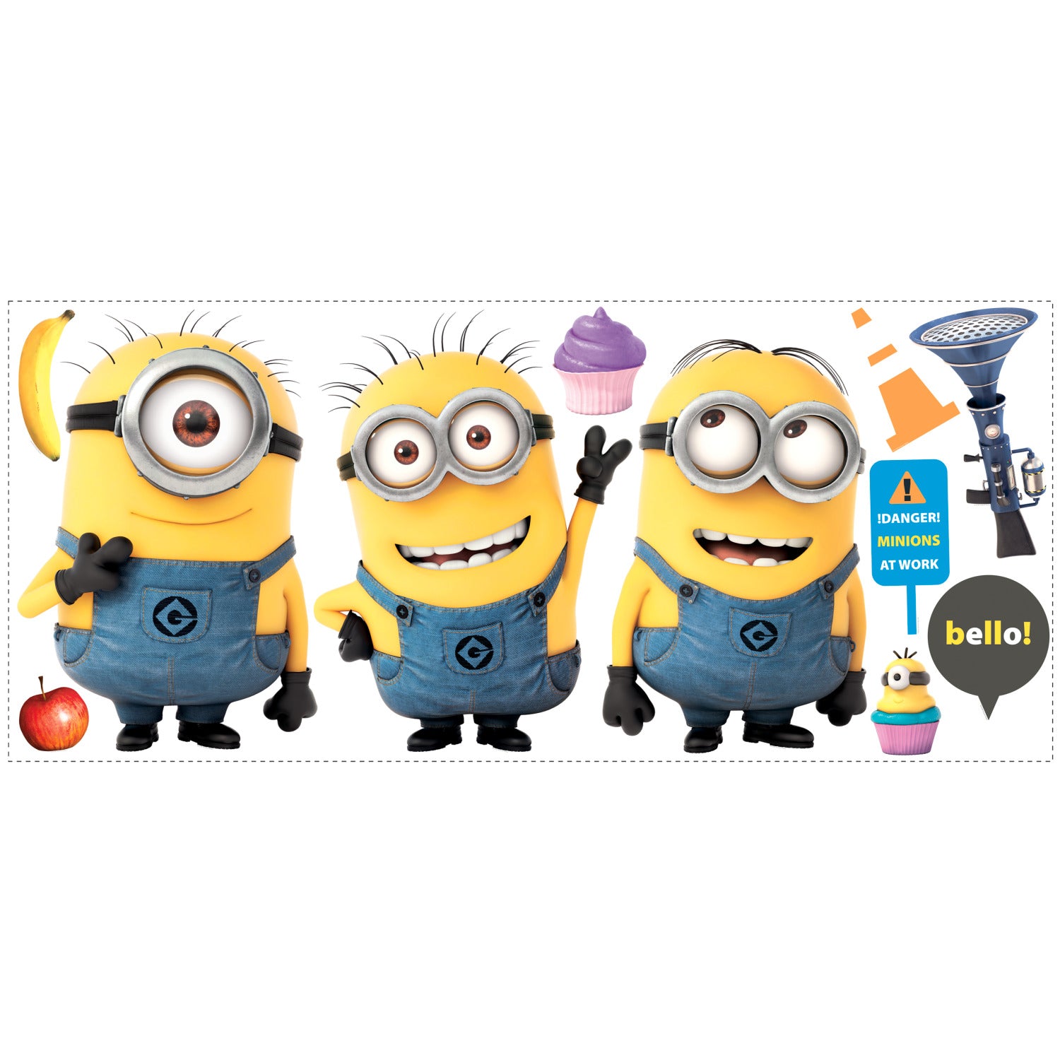 Despicable Me 2 Minions Giant Giant Wall Decals by WallPops