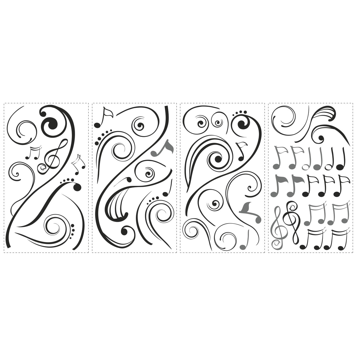 Music Note Scroll Wall Decals by WallPops