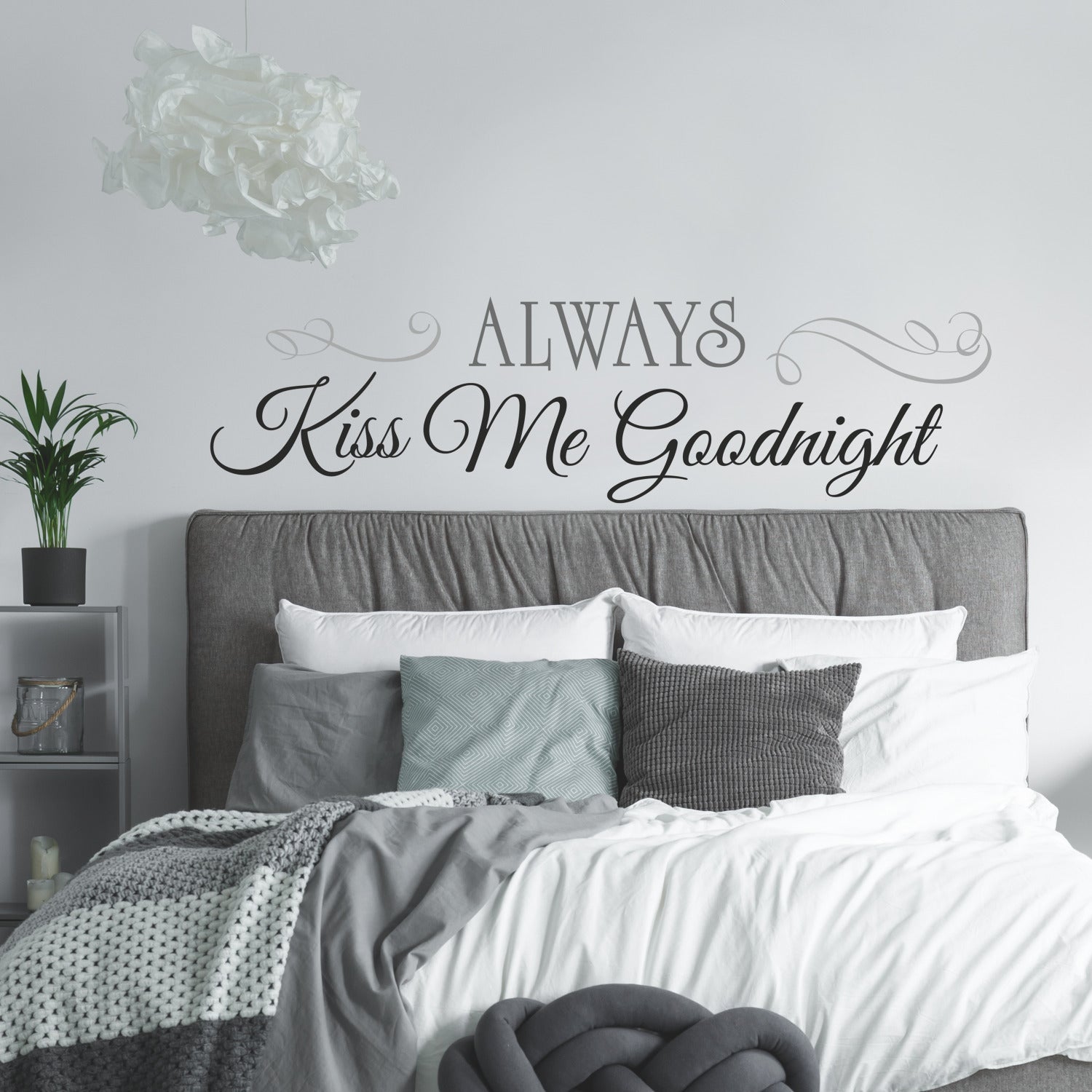 Always Kiss Me Goodnight Wall Decals by WallPops