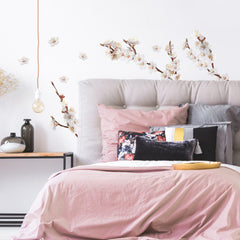 Dogwood Branch Wall Decals in a room setting