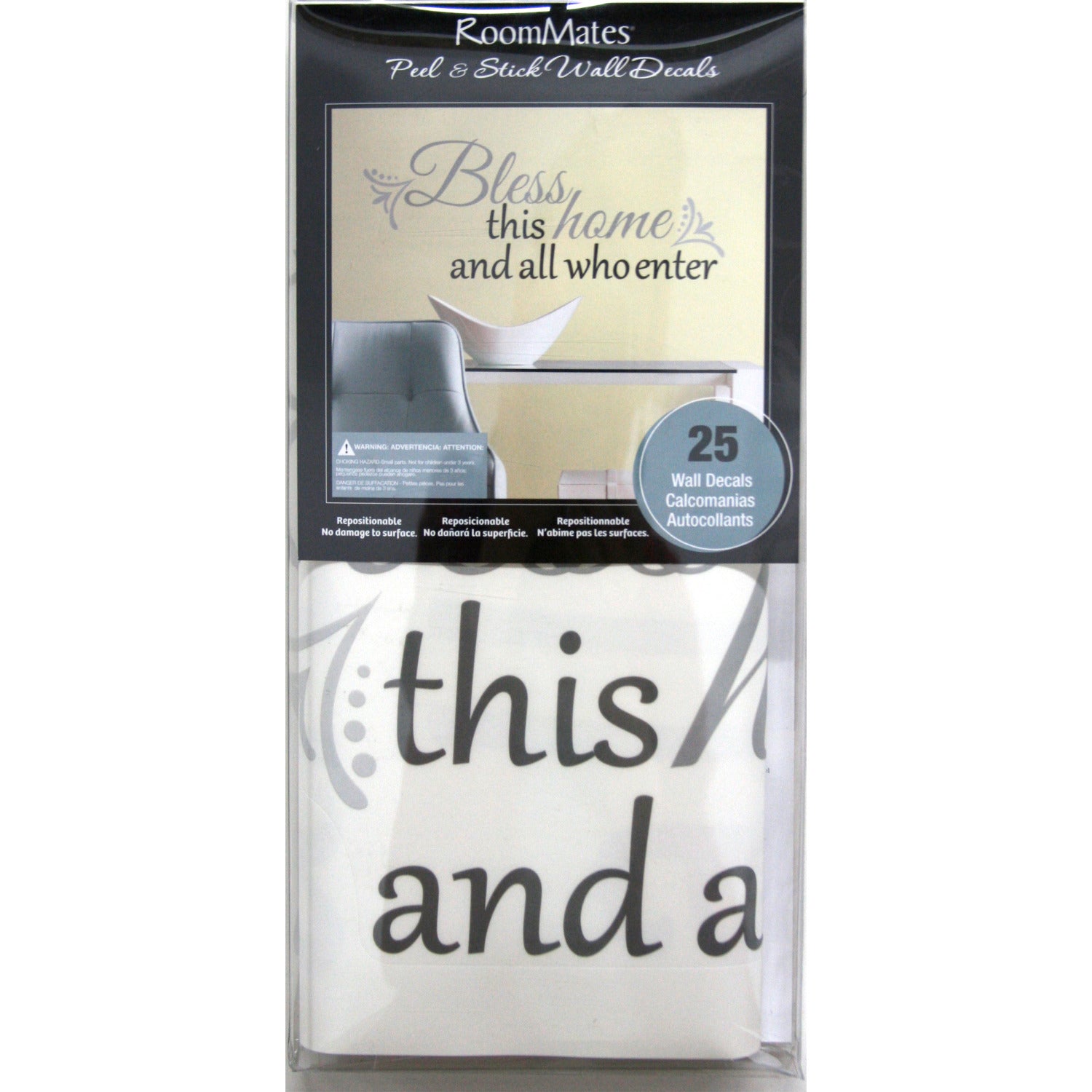 Bless This Home Wall Decals - packaging