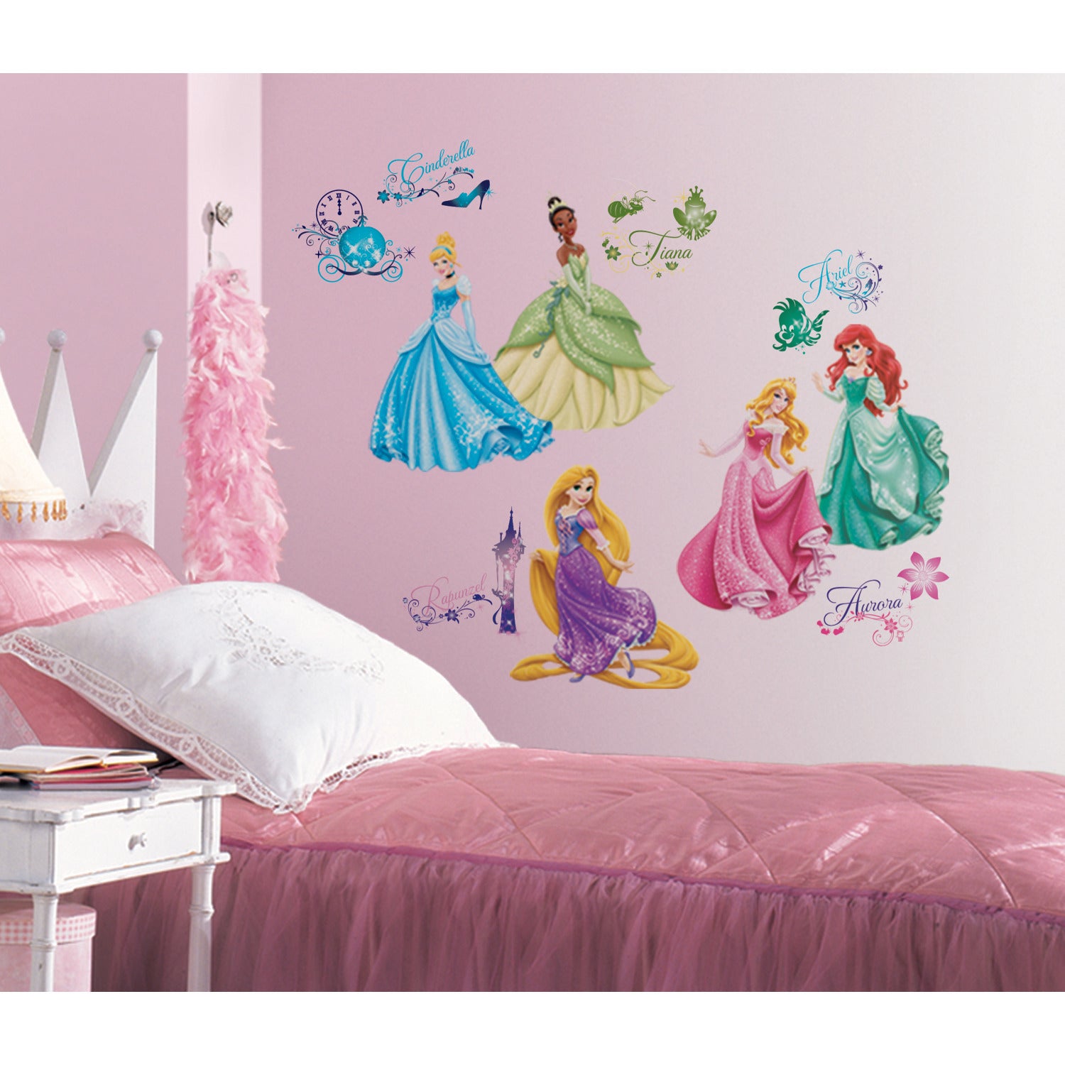 Disney Princess Royal Debut Wall Decals in a room setting