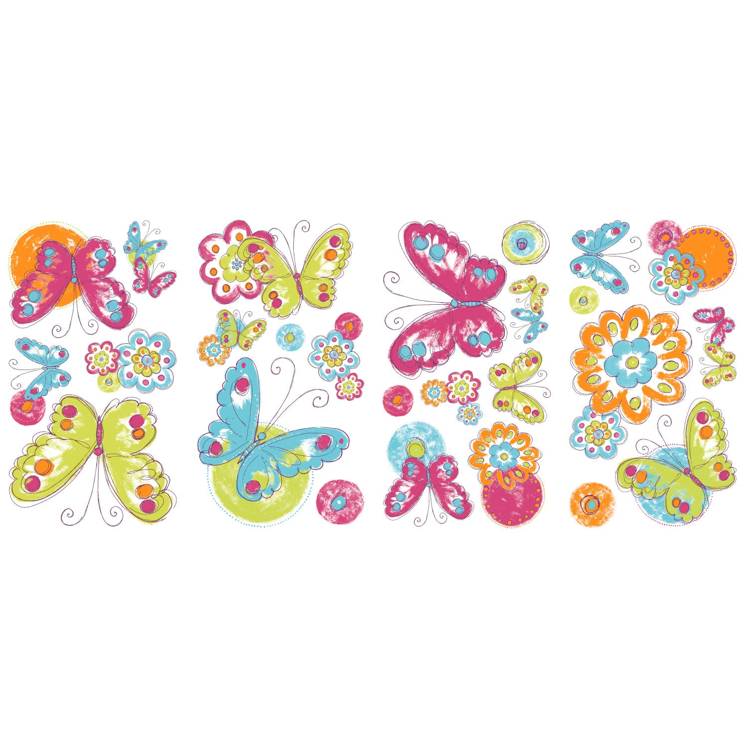Brushwork Butterfly Wall Decals by WallPops