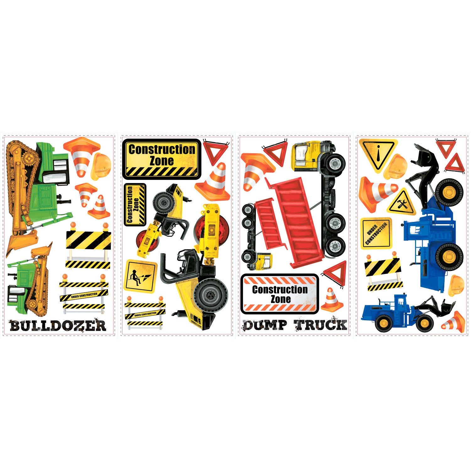 Construction Trucks Wall Decals by WallPops