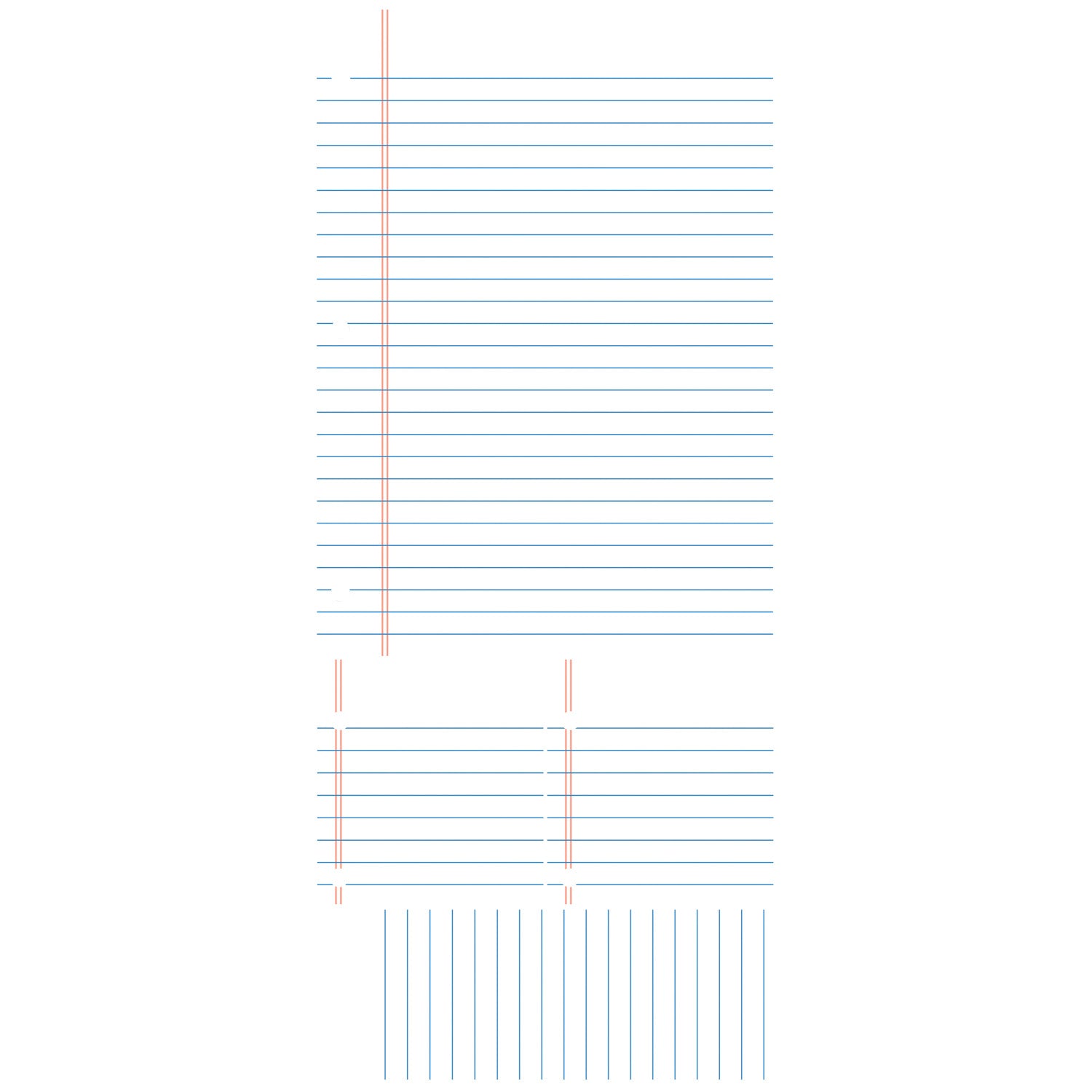 Notebook Paper Giant Wall Decals by WallPops