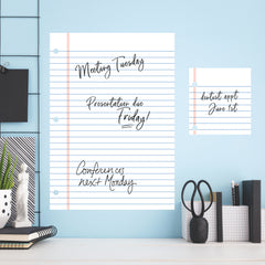 Notebook Paper Giant Wall Decals in a room setting