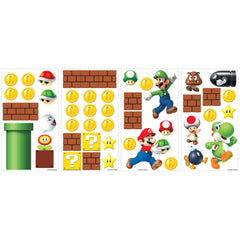Nintendo Super Mario Build A Scene Wall Decals - panels