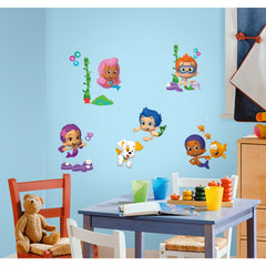 Bubble Guppies Wall Decals in a room setting