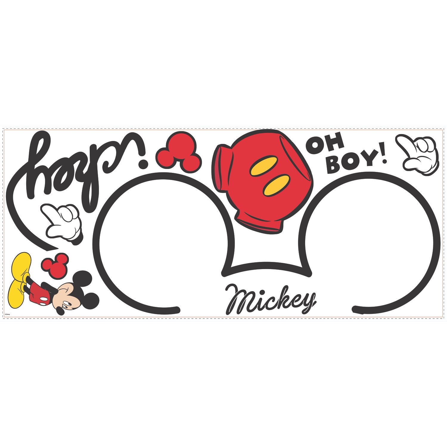 Mickey Mouse - All About Mickey Giant Wall Decals - panels