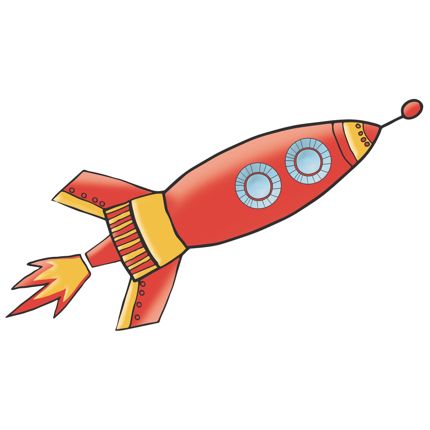 Rocket Giant Wall Decals - panels