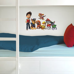 Paw Patrol Wall Decals in a room setting