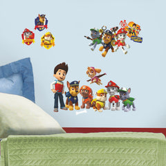 Paw Patrol Wall Decals in a room setting