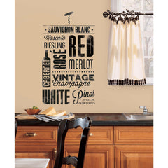 Wine Lovers Wall Decals in a room setting