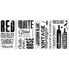 Wine Lovers Wall Decals - panels