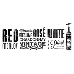 Wine Lovers Wall Decals - panels