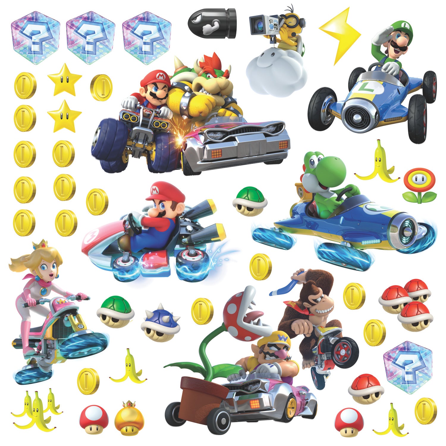 Nintendo Mario Kart 8 Wall Decals by WallPops