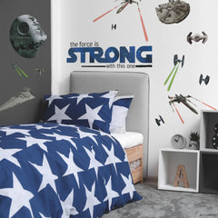 Star Wars Classic The Force Is Strong Wall Decals in a room setting