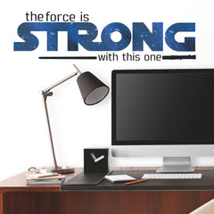 Star Wars Classic The Force Is Strong Wall Decals in a room setting