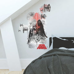 Star Wars The Force Awakens Ep VII Villians Burst Wall Decals in a room setting