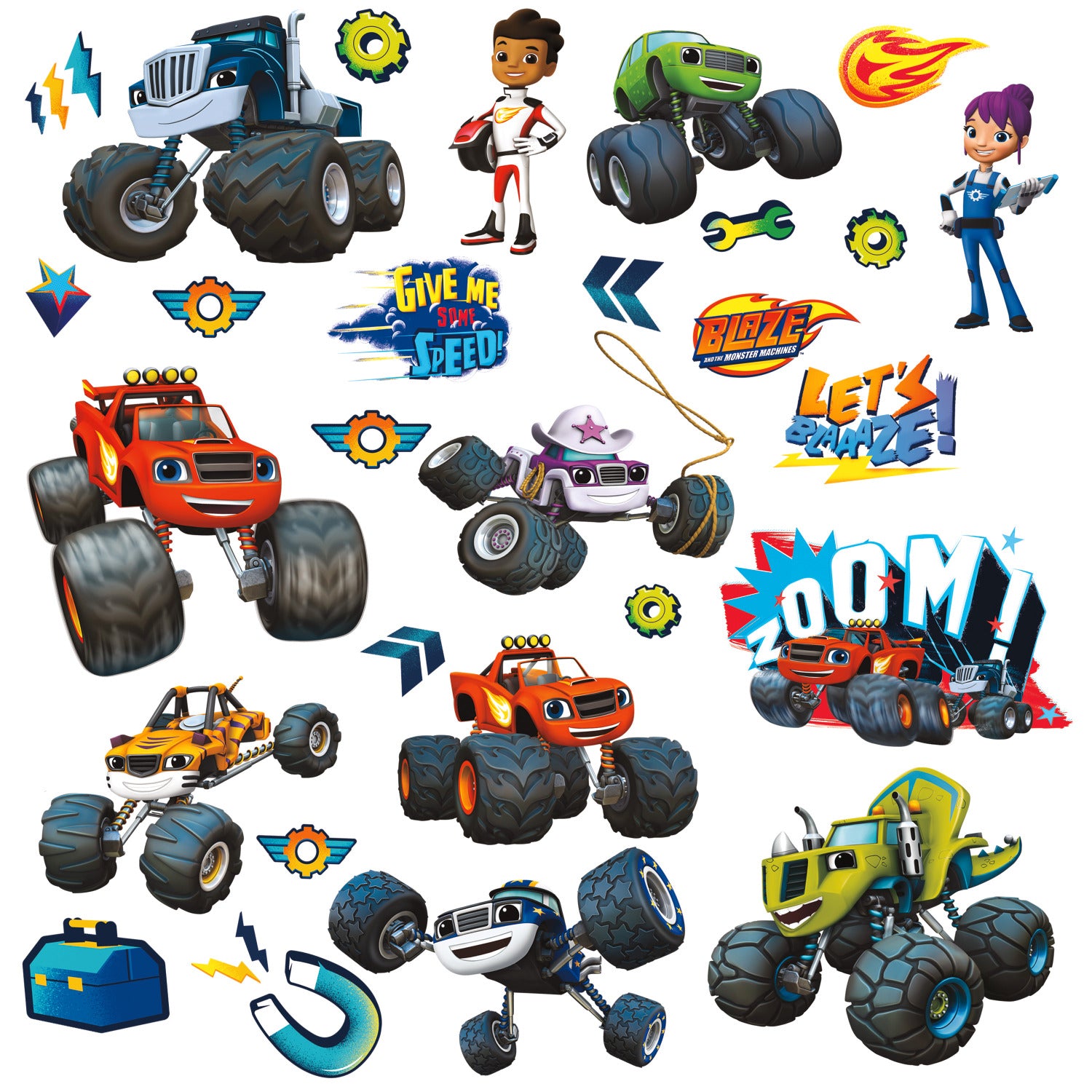 Blaze & The Monster Machines Wall Decals by WallPops