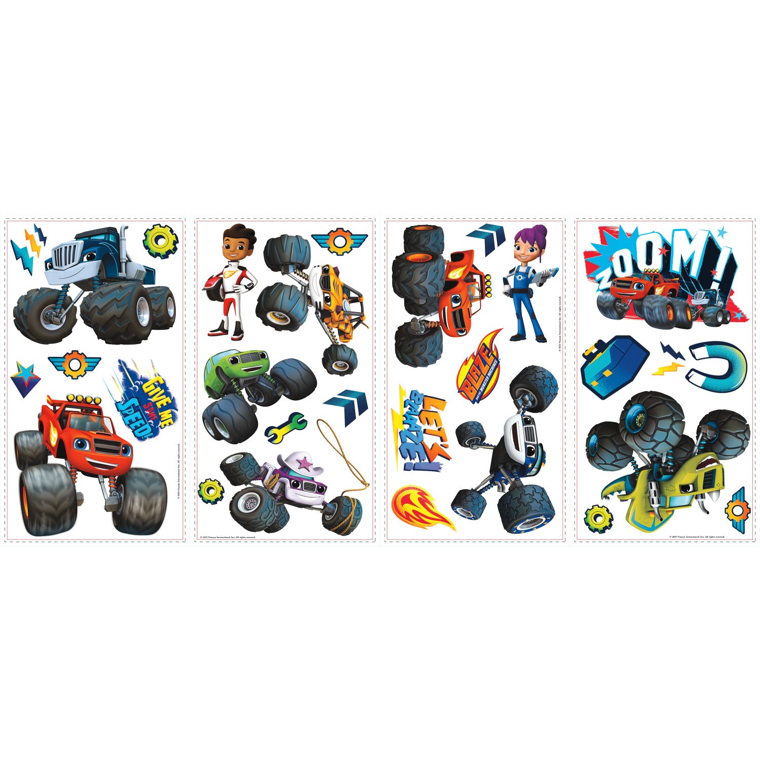 Blaze & The Monster Machines Wall Decals - panels
