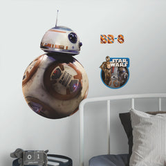 Star Wars The Force Awakens Ep VII Bb8 Wall Decals in a room setting