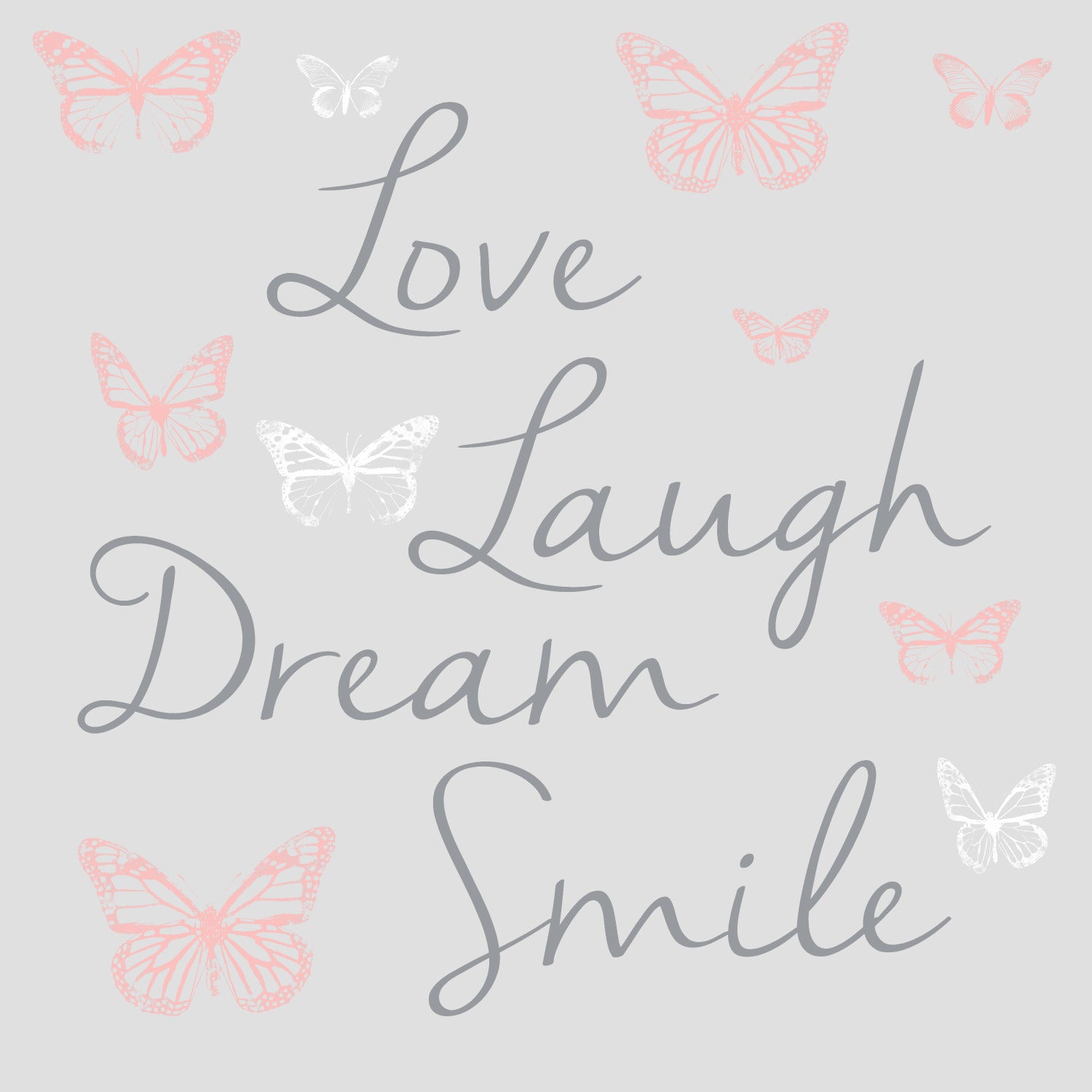 Butterfly Dream W/ 3D Cutout Butterflies Wall Decals by WallPops