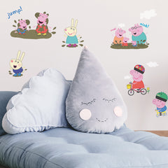 Peppa The Pig Wall Decals in a room setting