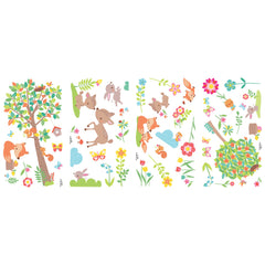 Woodland Creatures Wall Decals - panels