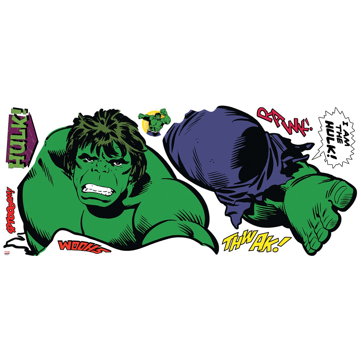 Classic Hulk Comic Giant Wall Decals by WallPops