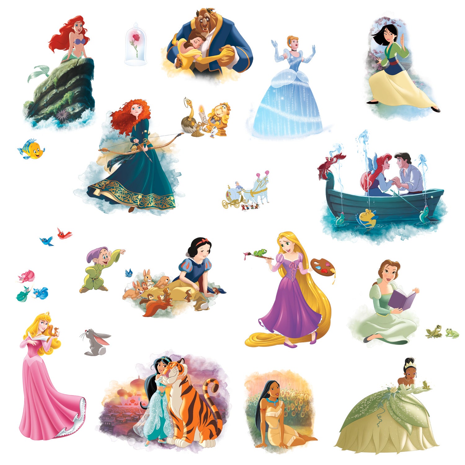 Disney Princess Dream Big Wall Decals by WallPops